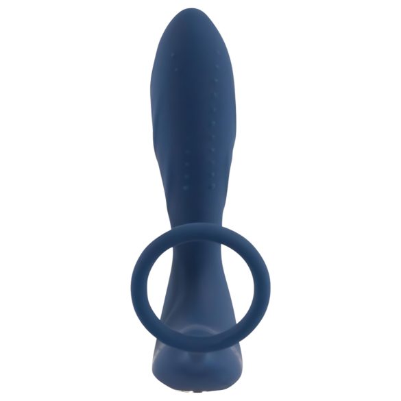 You2Toys Prostate Plug - analni vibrator sa prstenom za penis (plavi)