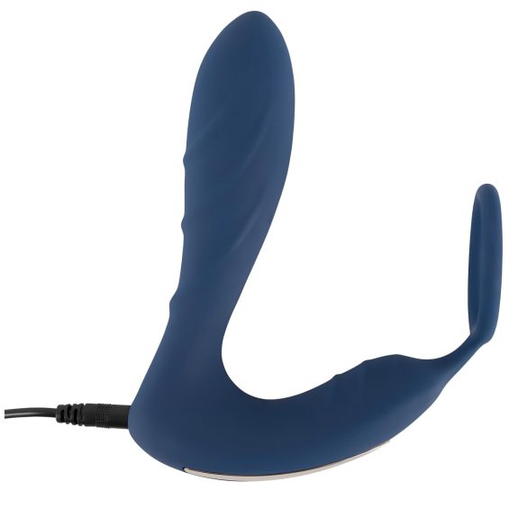 You2Toys Prostate Plug - analni vibrator sa prstenom za penis (plavi)