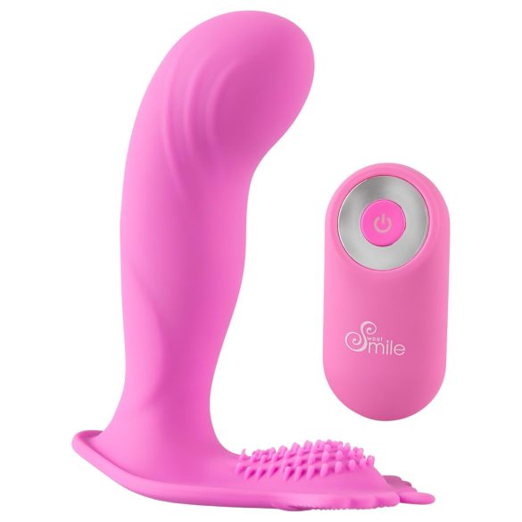 SMILE G-Spot Gaćice - vibrirajući pojas sa daljinskim (pink)
