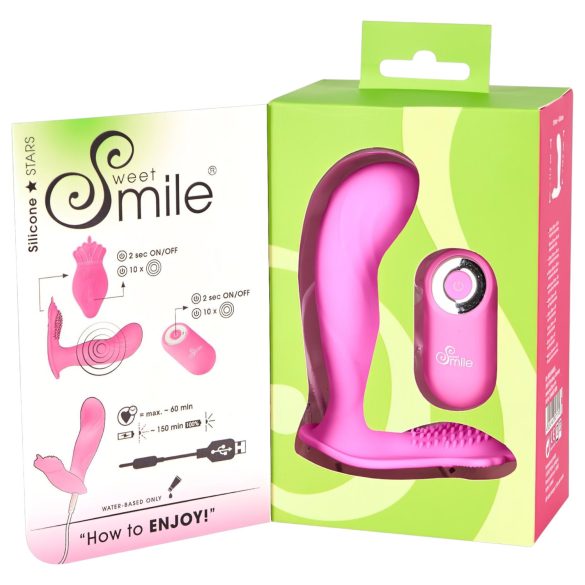 SMILE G-Spot Gaćice - vibrirajući pojas sa daljinskim (pink)
