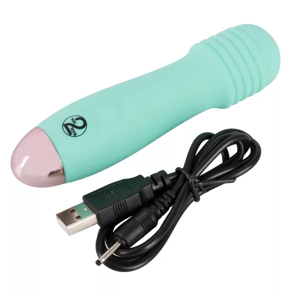 Cuties Mini Wand - punjivi mini masažer vibrator (zeleni)