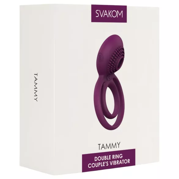 Svakom Tammy - Vibrirajući prsten za testise i penis sa punjenjem (ljubičasti)