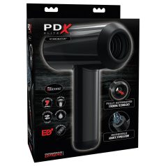 PDX Hydrobator - pokretni masturbator (crni)
