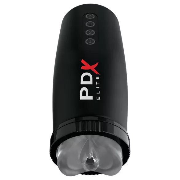 PDX Elite Moto Bator 2 - sisajući, gore-dole pokret veštačka vagina (crna)