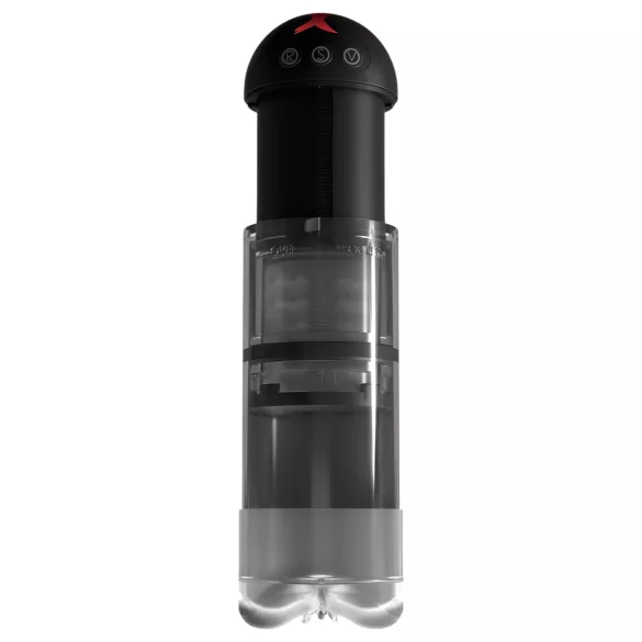 PDX Elite Extender Pro - punjači crni realistično-intimni stimulator