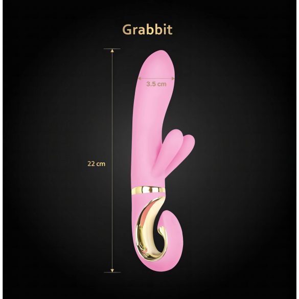 G-Vibe GRabbit - akumulatorski G-tačka vibrator sa 3 motora (pink)