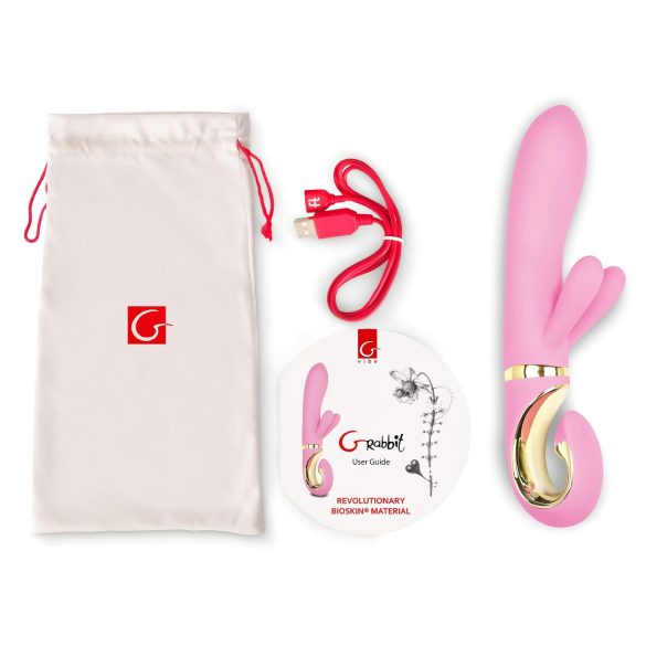G-Vibe GRabbit - akumulatorski G-tačka vibrator sa 3 motora (pink)