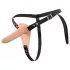 You2Toys - Strap-On - punjivi, podesivi vibrator (prirodna boja)