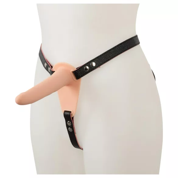 You2Toys - Strap-On - punjivi, podesivi vibrator (prirodna boja)