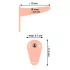 You2Toys - Strap-On - punjivi, podesivi vibrator (prirodna boja)