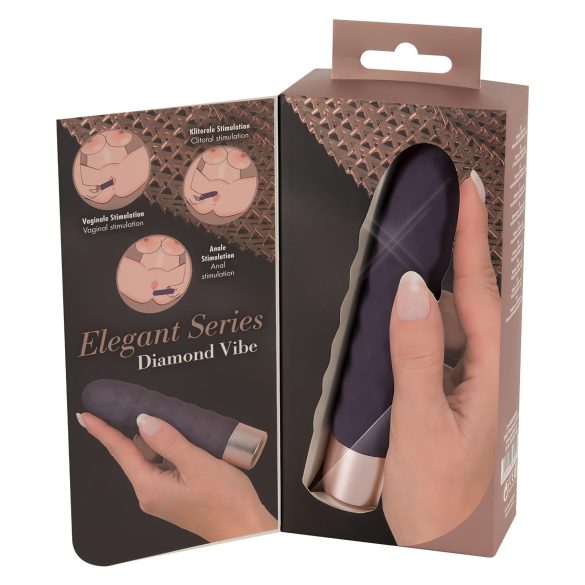 You2Toys Elegantni Dijamant - punjivi štapni vibrator (ljubičasti)
