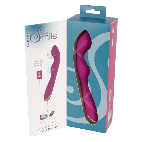 SMILE - fleksibilni vibrator za tačku A i G (roze)