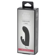   Pedeset nijansi sive Greedy Girl - vibrator sa stimulacijom klitorisa (crni)