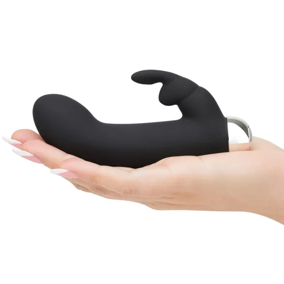 Pedeset nijansi sive Greedy Girl - vibrator sa stimulacijom klitorisa (crni)