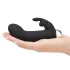Pedeset nijansi sive Greedy Girl - vibrator sa stimulacijom klitorisa (crni)