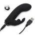 Pedeset nijansi sive Greedy Girl - vibrator sa stimulacijom klitorisa (crni)