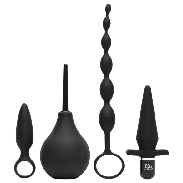 Pedeset nijansi sive Take It Slow - 4u1 anal set (crni)