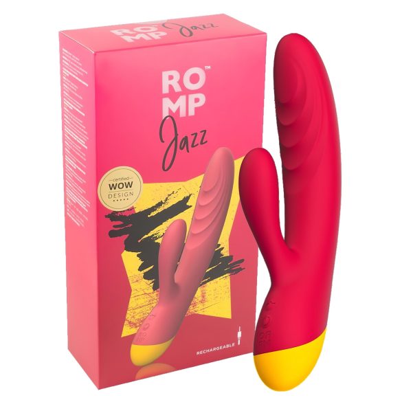 ROMP Jazz - vodootporni G-tačka vibrator sa klitoralnom rukom (pink)