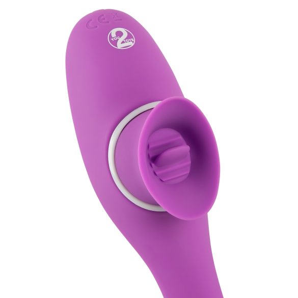 You2Toys 2 Funkcije Vibe - punjivi 2u1 vibrator (ljubičasti)