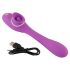 You2Toys 2 Funkcije Vibe - punjivi 2u1 vibrator (ljubičasti)