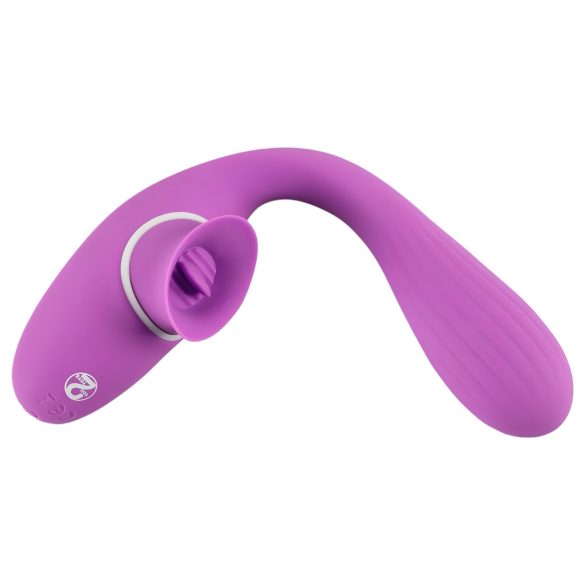 You2Toys 2 Funkcije Vibe - punjivi 2u1 vibrator (ljubičasti)