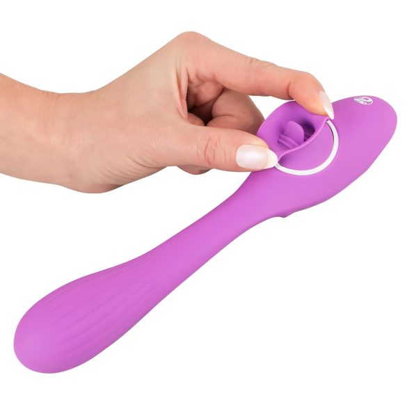 You2Toys 2 Funkcije Vibe - punjivi 2u1 vibrator (ljubičasti)