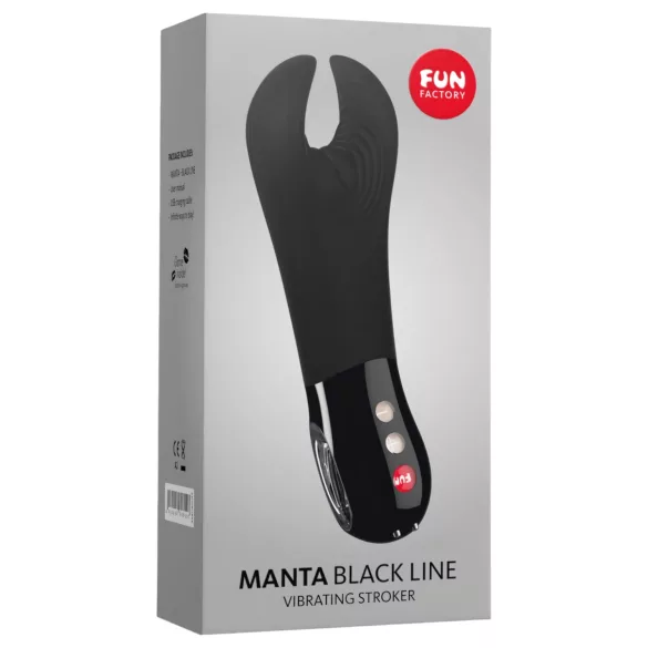 Fun Factory Manta - vibrator za glavić penisa (crni)