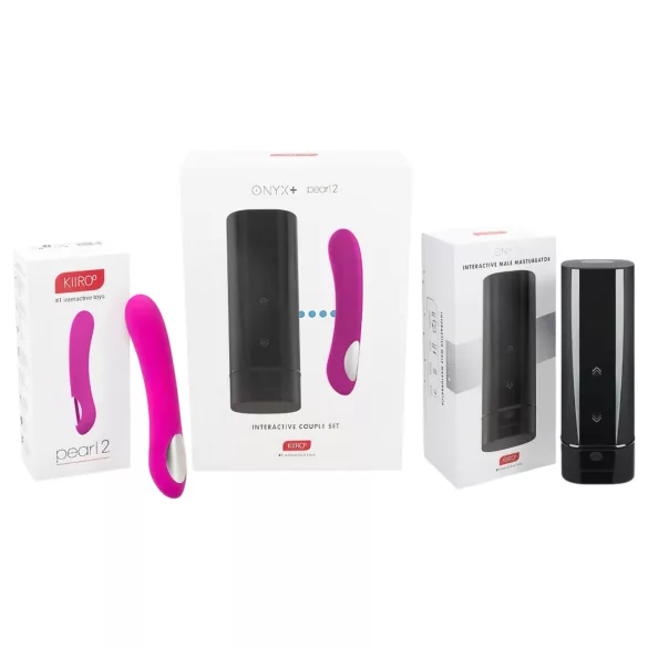Kiiroo Onyx+ & Pearl 2 - tandem set masturbator & vibrator