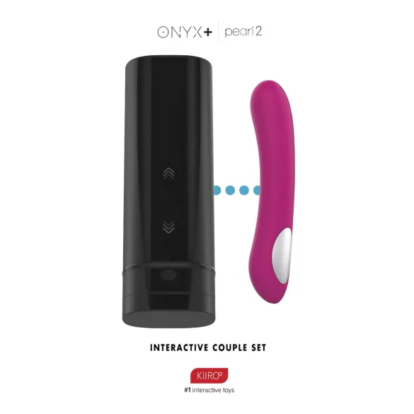 Kiiroo Onyx+ & Pearl 2 - tandem set masturbator & vibrator