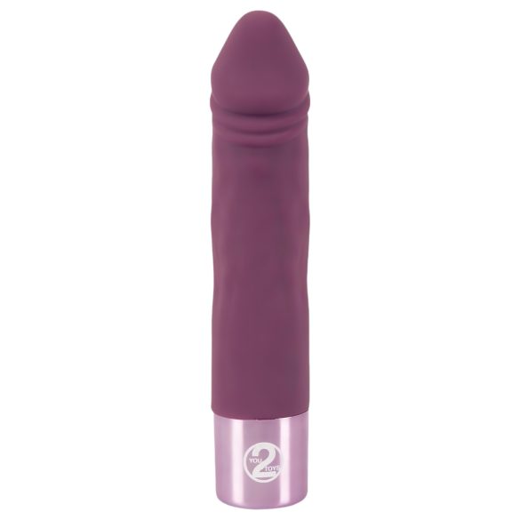 You2Toys Elegant Realistic - punjivi, vodootporni vibrator (ljubičasti)
