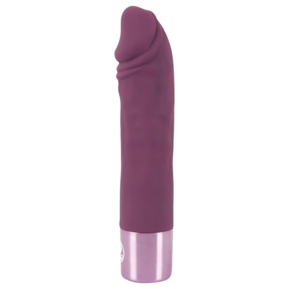 You2Toys Elegant Realistic - punjivi, vodootporni vibrator (ljubičasti)