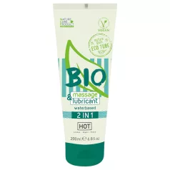   HOT Bio 2-u-1 - Gel na bazi vode za lubrikaciju i masažu (200ml)