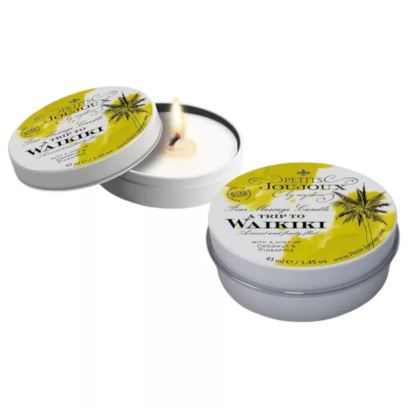 Petits Joujoux Waikiki - masažna sveća - kokos-ananas (43ml)