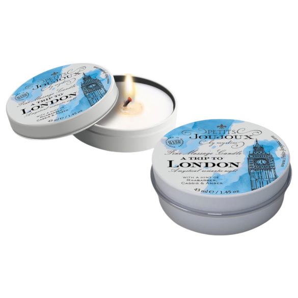 Petits Joujoux London - sveća za masažu - rabarbara i jantar (43 ml)