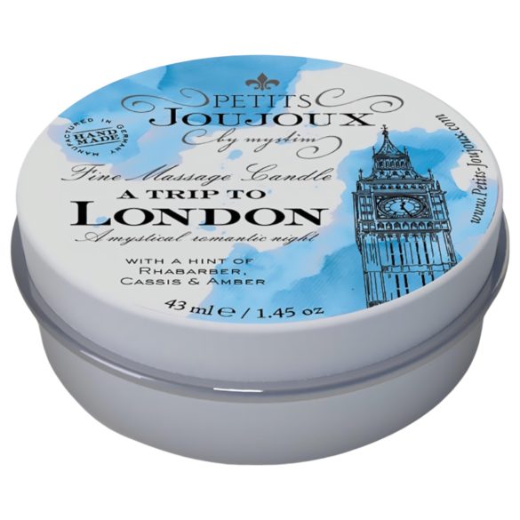 Petits Joujoux London - sveća za masažu - rabarbara i jantar (43 ml)