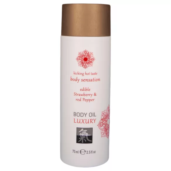 Shiatsu Luxury - jestivo ulje za masažu - jagoda-crveni biber (75ml)