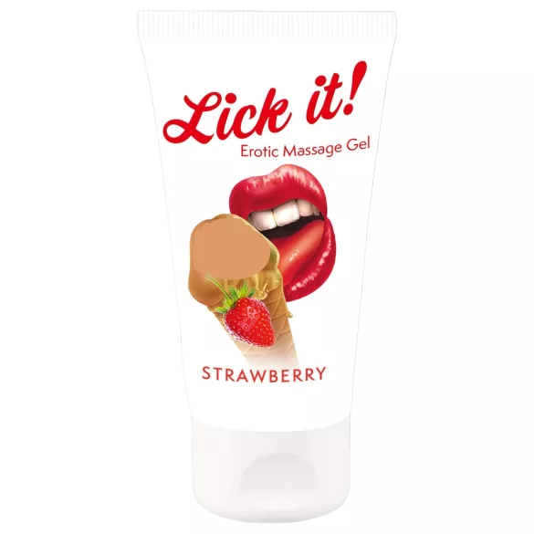 Lick it! - Jestivo 2u1 lubrikant - jagoda (50ml)