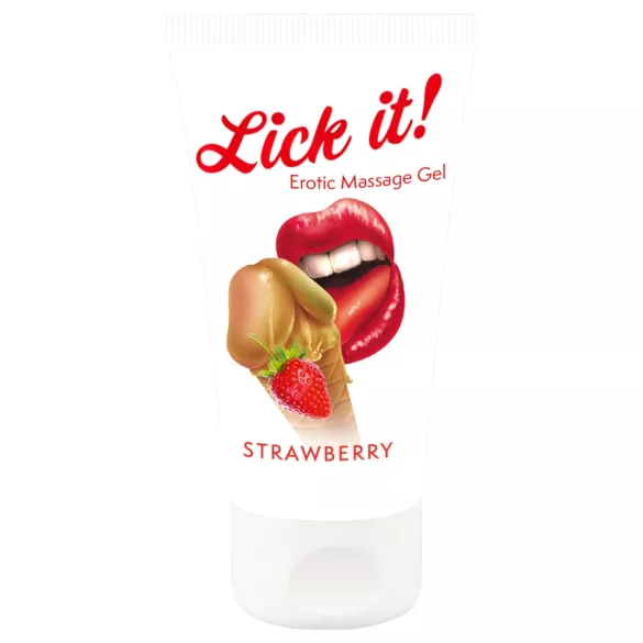 Lick it! - Jestivo 2u1 lubrikant - jagoda (50ml)