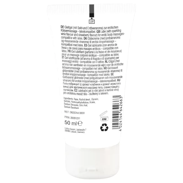 Lick it! - Jestivo 2u1 lubrikant - šampanjac-jagoda (50ml)