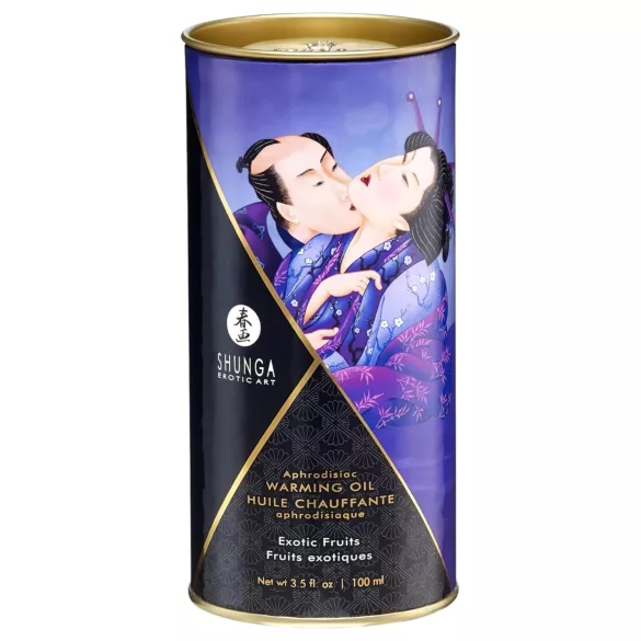 Shunga - Uljani losion za masažu s grejanjem - Egzotično voće (100ml)
