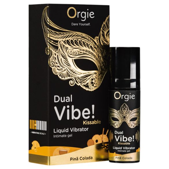 Orgie Dual Vibe! - tečni vibrator - Pinã Colada (15ml)