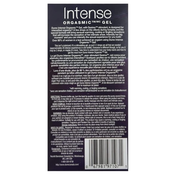 Durex Intense - stimulirajući intimni gel za žene (10ml)