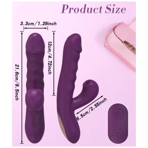 AlvUp - potisni G-tačka vibrator (ljubičasti)
