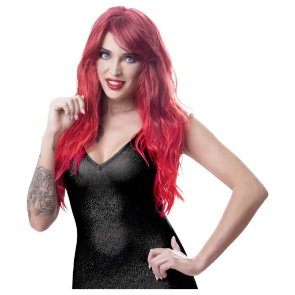 Cottelli - Duga, talasasta perika sa šiškama (crvena)