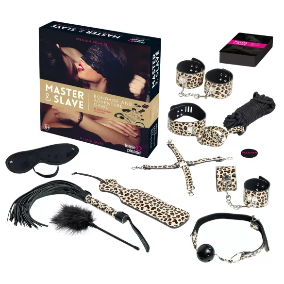 Master & Slave - Set za vezivanje (braon-crna)