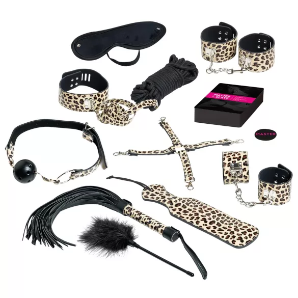 Master & Slave - Set za vezivanje (braon-crna)
