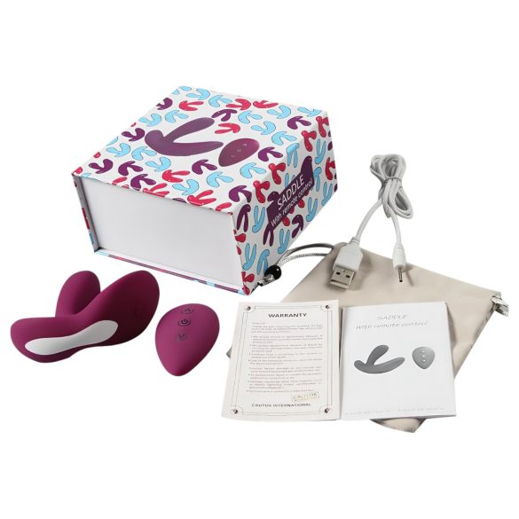 Cotoxo Sedlo - daljinski kontrolisani prostata vibrator (ljubičasti)