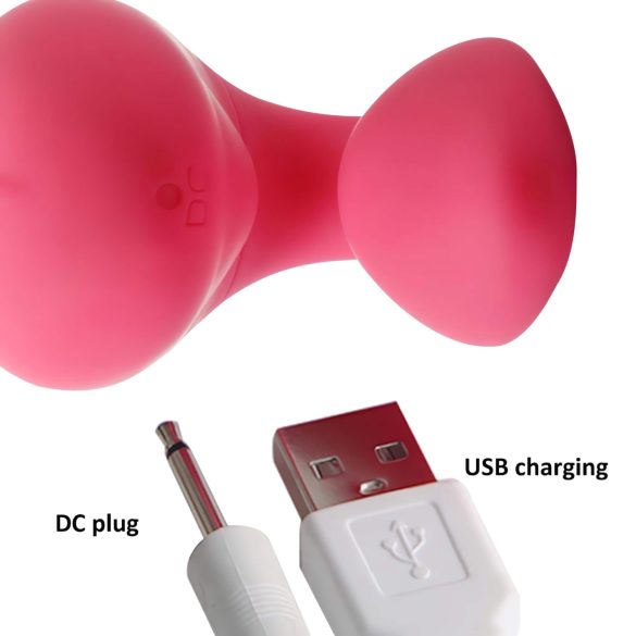 Cotoxo Cupid 2 - daljinski parni vibrator (crveni)