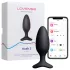 Lovense Hush 2 M - апликaцијом управљани анални вибратор (45 mm, црни)