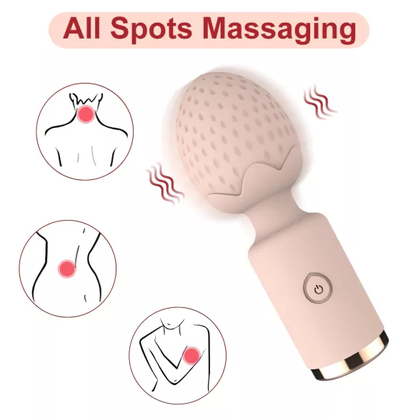Sunfo Jagoda - vodootporni mini masažni vibrator (roze)